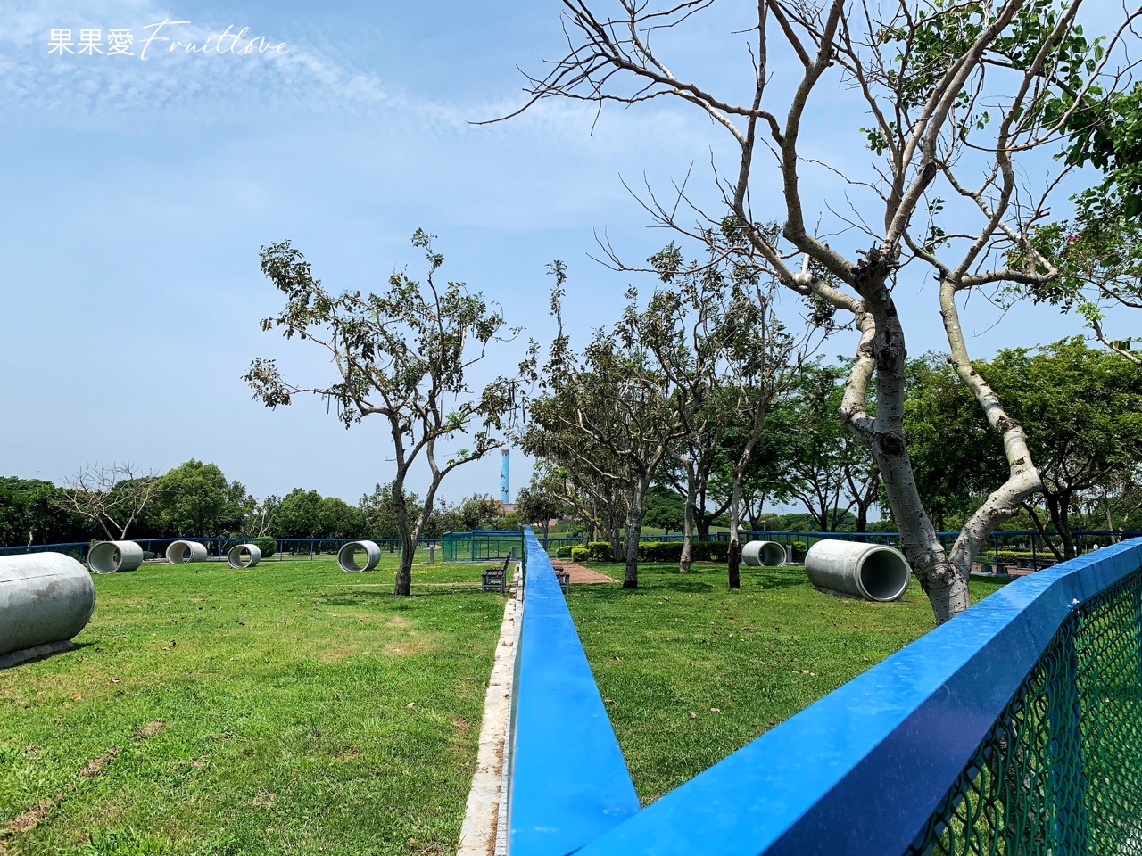 台中景點⟩后里環保公園擁有大面積的草皮空間，非常適合小孩和毛孩放電-寵物友善景點 @果果愛Fruitlove