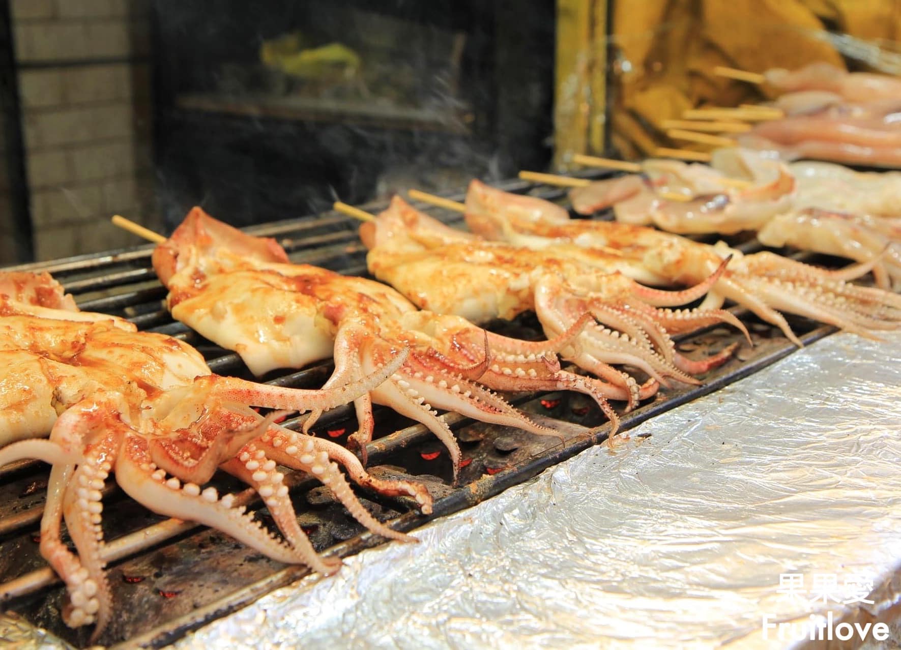 鹿港正宗魷魚王烤大卷|鮮甜彈牙的烤魷魚，鹿港人氣美食 @果果愛Fruitlove