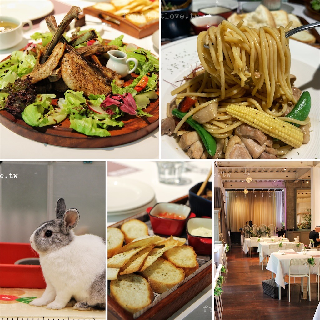綠萼159地中海南法料理〉北屯寵物友善餐廳，專屬兔子、天竺鼠、龍貓玩耍空間，可包場聚餐或是小型婚禮@果果愛Fruitlove
