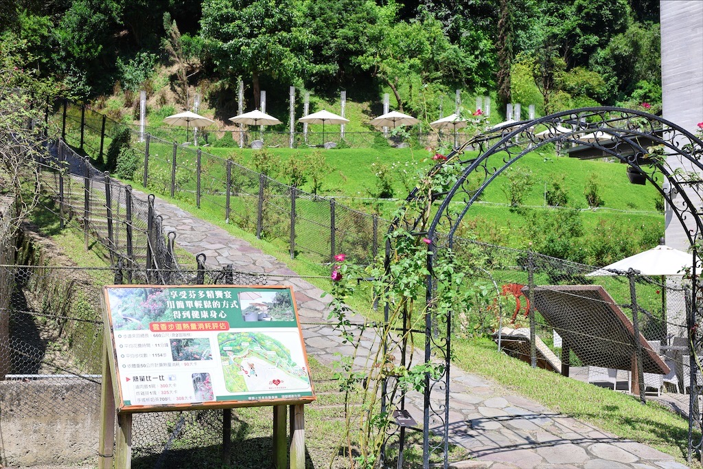 雅聞七里香玫瑰森林⟩苗栗頭屋免費景點，七里香玫瑰森林花園，一年四季都有不同的風情，走走步道呼吸芬多精，春秋兩季有玫瑰花海可欣賞 @果果愛Fruitlove