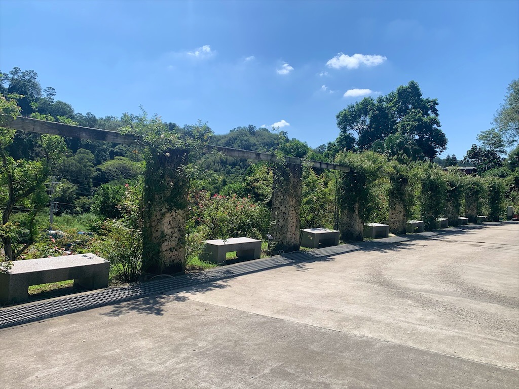 雅聞七里香玫瑰森林⟩苗栗頭屋免費景點，七里香玫瑰森林花園，一年四季都有不同的風情，走走步道呼吸芬多精，春秋兩季有玫瑰花海可欣賞 @果果愛Fruitlove