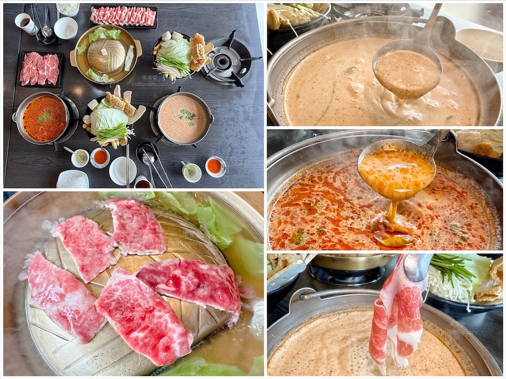 一饌泰式銅盤燒烤火鍋 | 南投草屯田野間超人氣泰式燒烤火鍋，湯頭三吃、高品質肉品、寵物友善、無服務費 @果果愛Fruitlove