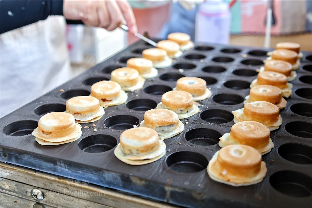 食圓迷你車輪餅 | 台中大里紅豆餅，超萌的迷你一口紅豆餅，餅皮Q軟帶脆，甜而不膩，餡料實在 @果果愛Fruitlove