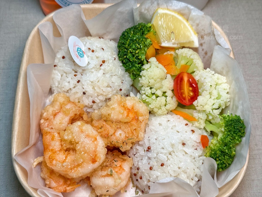 石岡水舍蝦蝦飯主題餐廳|台中石岡蝦蝦飯，沖繩蝦蝦飯在東豐自行車綠廊附近就可以吃到囉! @果果愛Fruitlove