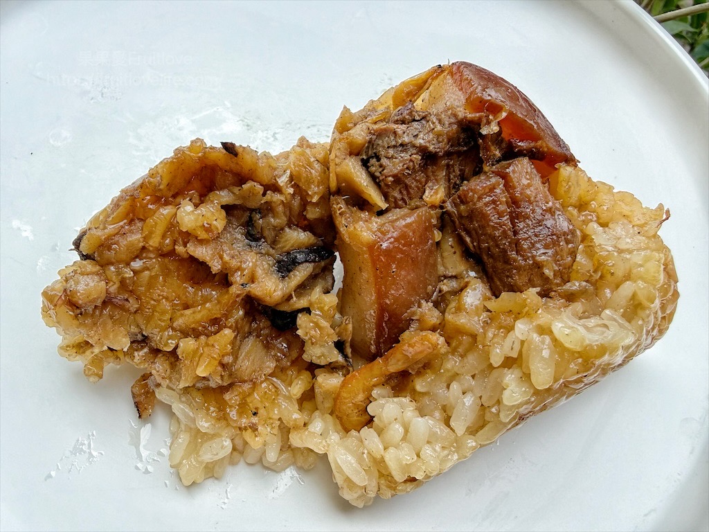 台中外埔肉粽(原田媽媽外埔肉粽)超值的古早味肉粽，粽葉清香、內餡豐富的傳統美味 @果果愛Fruitlove