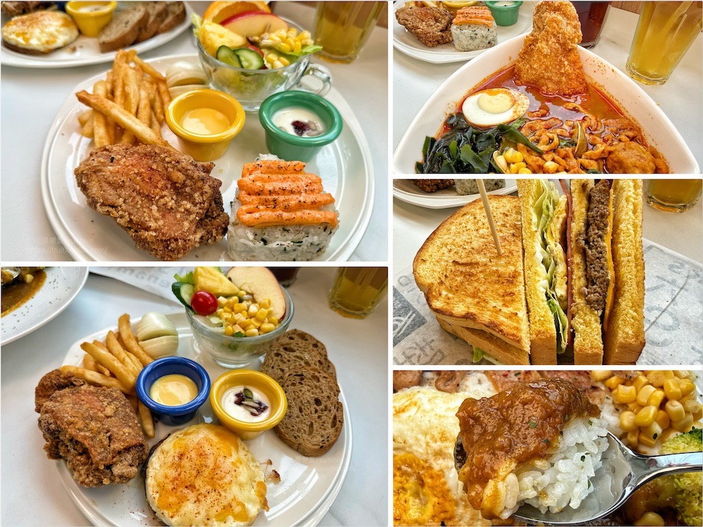 6吋盤早午餐后里店|台中后里早午餐推薦，人氣豐富拼盤、美味鍋燒、咖哩飯，近麗寶樂園美食 @果果愛Fruitlove