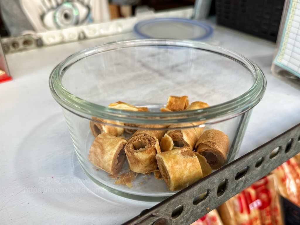 鴻福手工蛋捲|雲林北港朝天宮旁手工蛋捲，10種口味選擇，在地人推薦的伴手禮 @果果愛Fruitlove