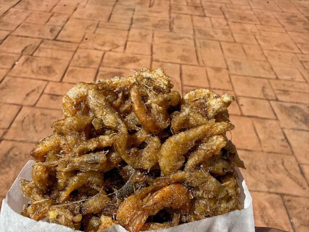 下崙剉冰店蝦餅