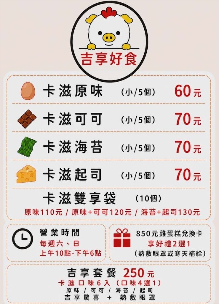 台中霧峰雞蛋糕｜吉享好食：光復新村假日限定手作，雞蛋糕DIY，酥脆Q軟一次滿足 @果果愛Fruitlove