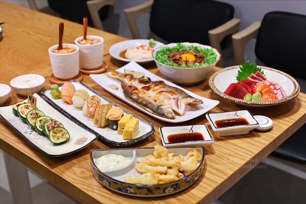 日漉料理屋 | 台中大里日式料理，丼飯、生魚片、握壽司必點外，山藥細麵、一夜干、日式蒸蛋都很推薦 @果果愛Fruitlove