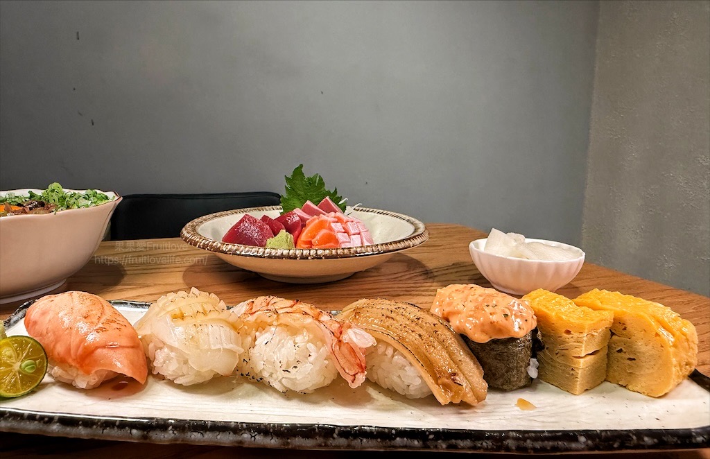 日漉料理屋 | 台中大里日式料理，丼飯、生魚片、握壽司必點外，山藥細麵、一夜干、日式蒸蛋都很推薦 @果果愛Fruitlove