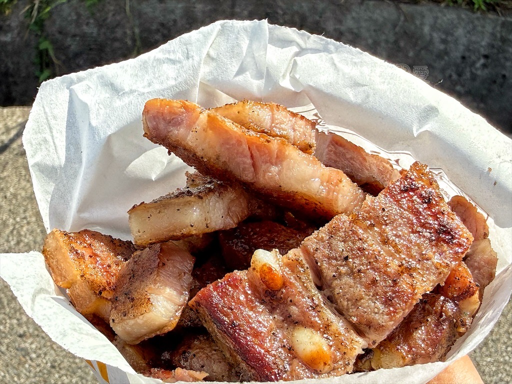 桃園觀音美食｜魷豬yaya碳烤：在地人私藏鐵皮屋炭烤香腸、必吃招牌鹹豬肉 @果果愛Fruitlove