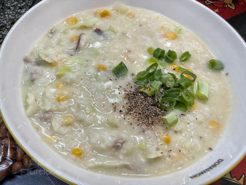 台中烏日｜巧福粥品：粥品專賣店，多種粥品口味可選擇，配料豐富，還有附花生米 @果果愛Fruitlove