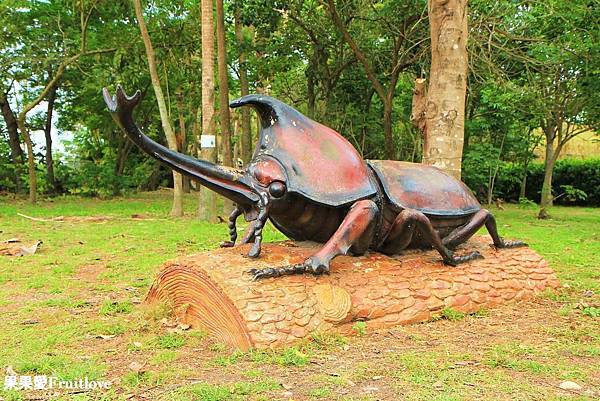 彰化景點-溪州公園親子草地野餐、餵魚，賞花，還有滿滿芬多精的森林步道 @果果愛Fruitlove